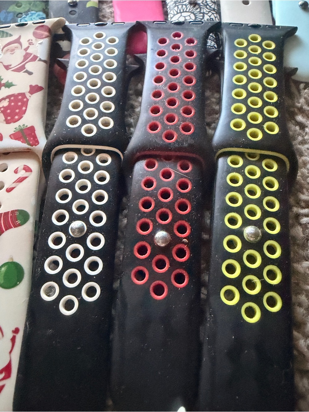 Lot of 13 Apple Watch Bands-44mm/45mm/49mm-New & Used-Various colors - Picture 5 of 6
